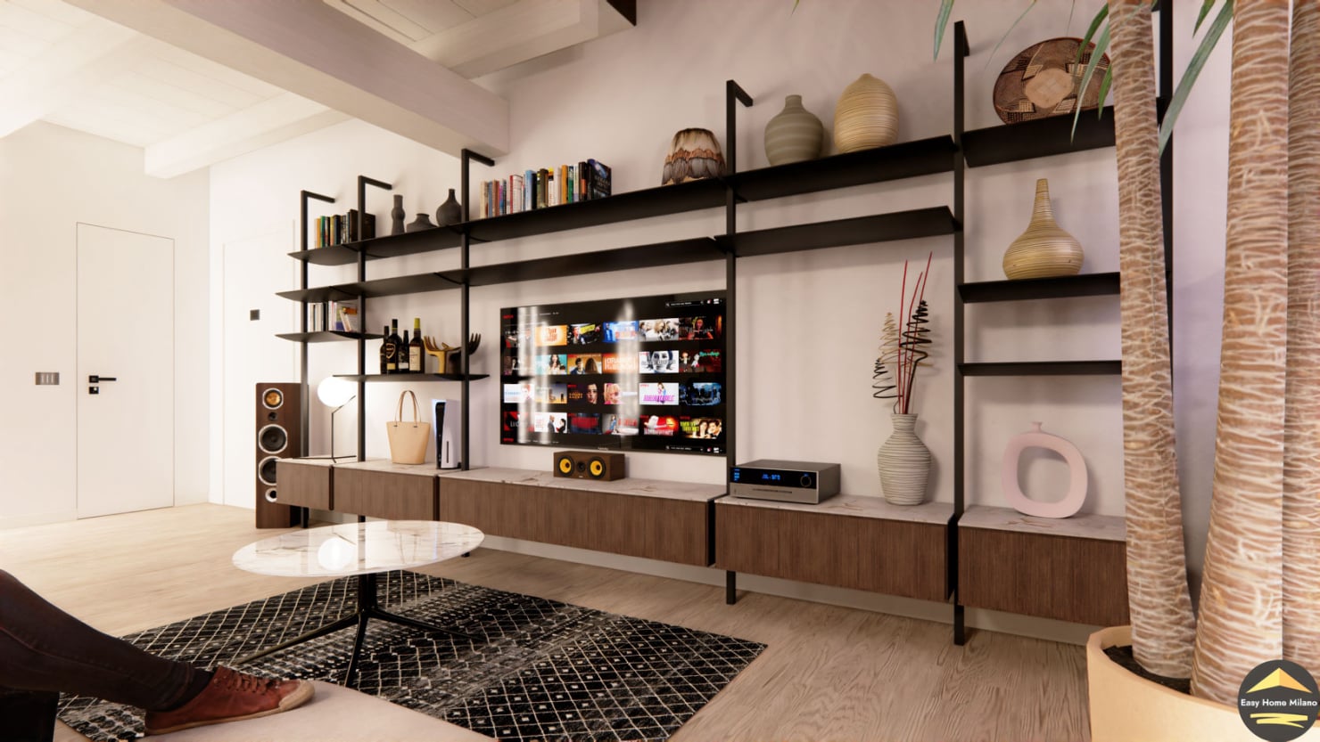 Libreria a parete