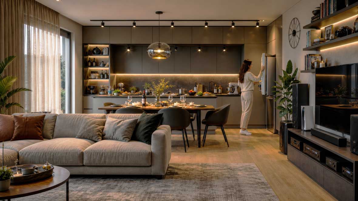 Progetto Cucina Moderna in Openspace